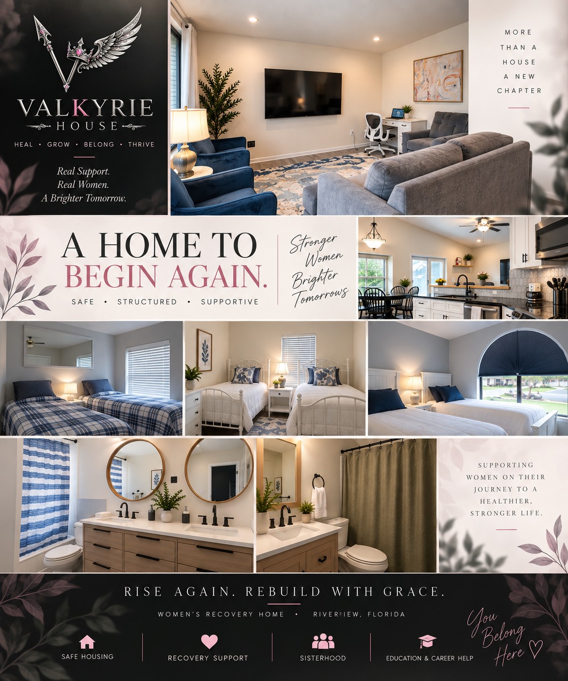 Inside Valkyrie House: living room, kitchen, bedrooms and bathrooms